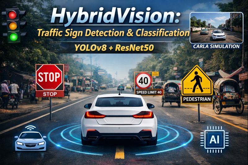 HybridVision: Real-Time Traffic Sign Detection & Classification